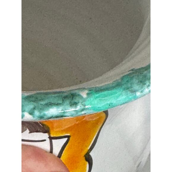 Giovanni Desmond Italian Hand Painted Primitive Art Sangria Jug - Picture 9 of 10